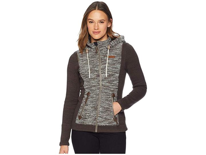 Obermeyer Ella Fleece Jacket (pony Espresso) Women's Coat
