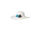 San Diego Hat Company Ubl6801 Ultrabraid Sun Brim W/ Flowers Gold Beads (white) Caps