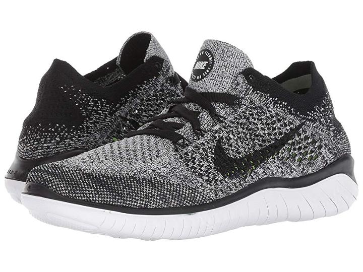 Nike Free Rn Flyknit (white/black) Men's Shoes