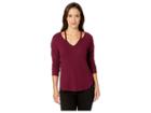 Rock And Roll Cowgirl Long Sleeve Tee 48t8300 (berry) Women's T Shirt