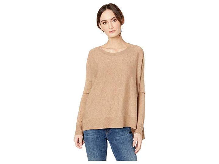 Pendleton Easy-fit Merino Pullover (tan Heather) Women's Sweater