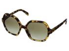 Prada 0pr 06ss (medium Havana/green Gradient Grey) Fashion Sunglasses