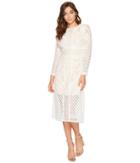 Keepsake The Label Bridges Lace Long Sleeve Dress (ivory) Women's Dress