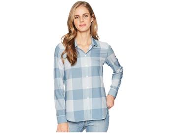 Woolrich Over And Out Shirt (bluestone Check) Women's Clothing