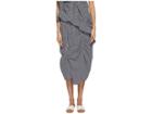 Y's By Yohji Yamamoto Shirring Skirt (blue) Women's Skirt