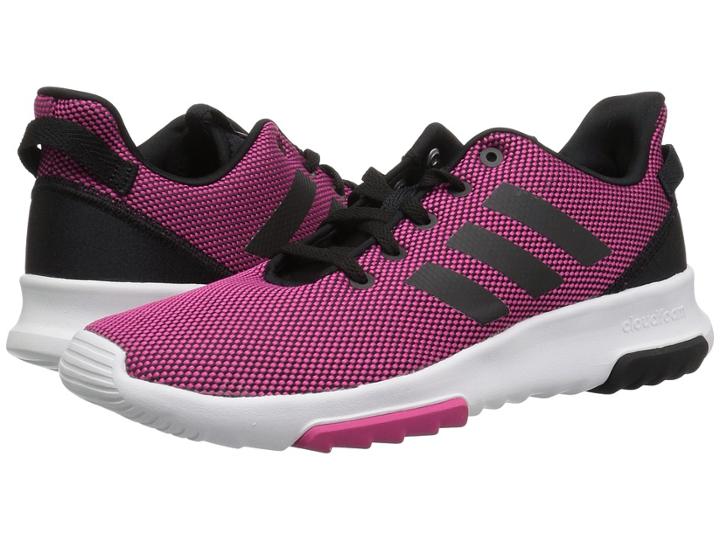 Adidas Kids Cloudfoam Racer Tr (little Kid/big Kid) (real Magenta/black/real Magenta) Kids Shoes