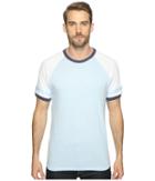 Alternative The Slapshot Tee (blue Sky/white/navy) Men's T Shirt
