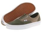 Vans Era ((hemp) Deep Lichen Green/true White) Skate Shoes