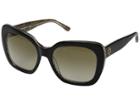 Tory Burch 0ty7127 56mm (black Crystal On Raffia/smoke Gradient) Fashion Sunglasses