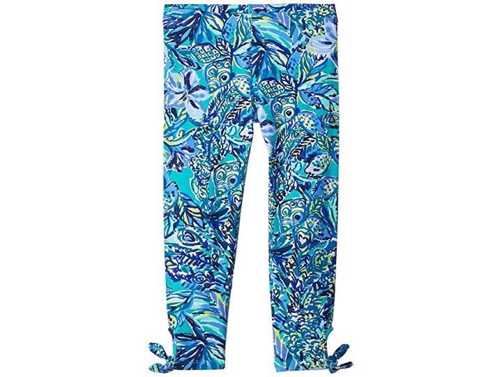 Lilly Pulitzer Kids Maia Leggings (toddler/little Kids/big Kids) (bennet Blue Sneak A Beak) Girl's Casual Pants