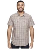 Columbia Leadville Ridgetm Short Sleeve Shirt (valencia Plaid) Men's Short Sleeve Button Up