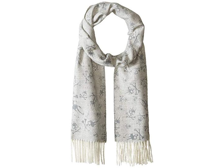 Psycho Bunny Herringbone All Over Print Scarf (grey) Scarves