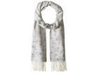 Psycho Bunny Herringbone All Over Print Scarf (grey) Scarves