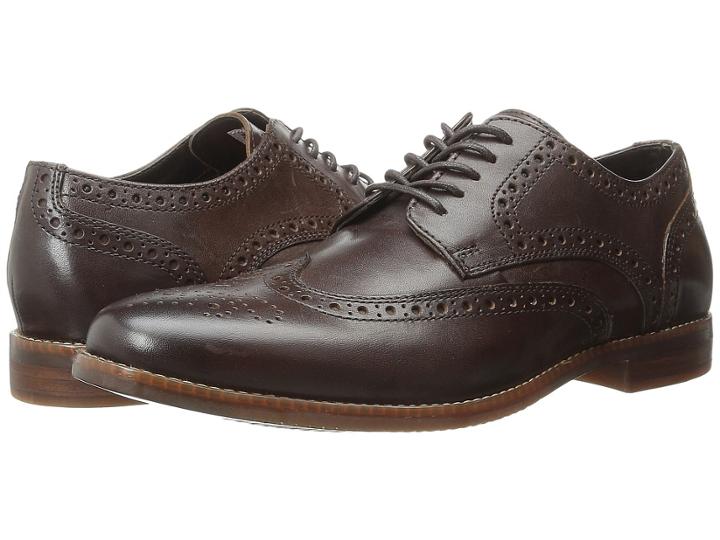 Rockport Style Purpose Wingtip (dark Brown) Men's Lace Up Wing Tip Shoes
