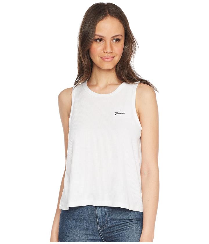 Vans Riley Tank Top (white) Women's Sleeveless