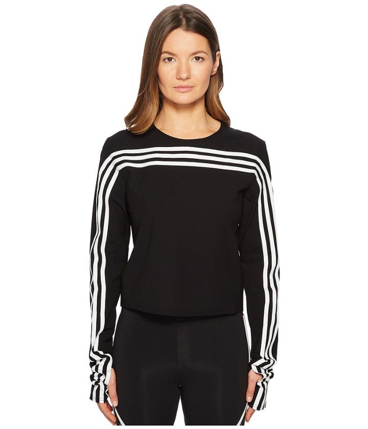 Adidas Y-3 By Yohji Yamamoto Stripe Street Tee (black) Women's T Shirt