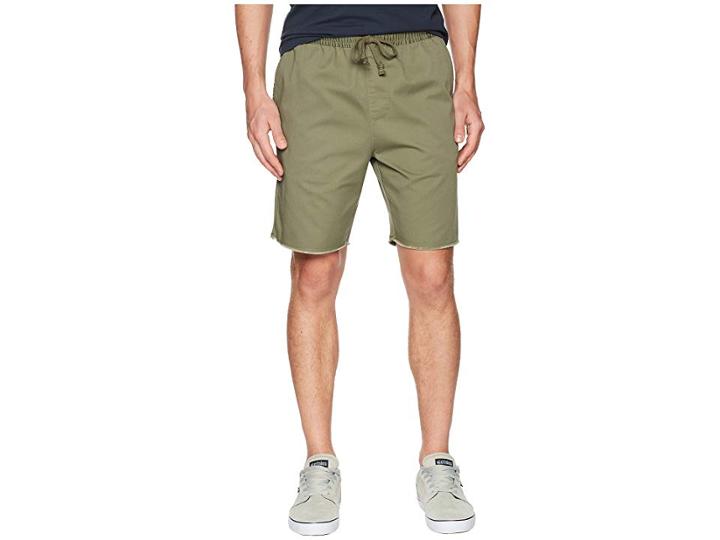 Rvca A.t. Dayshift Elastic Shorts (fatigue) Men's Shorts