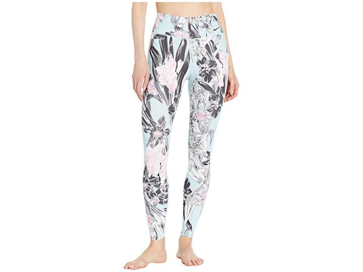 Nike One Hyper Femme Tights (topaz Mist/white/black) Women's Casual Pants