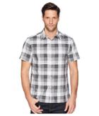 Perry Ellis Essential Plaid Pattern Shirt (black) Men's Clothing