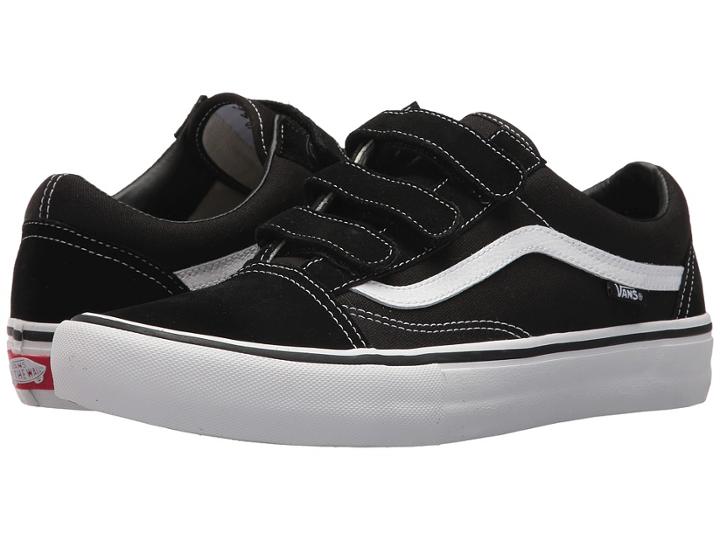 Vans Old Skool V Pro (black/white) Men's Skate Shoes