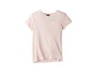 7 For All Mankind Kids High-low V-neck Pocket Tee (big Kids) (potpourri) Girl's T Shirt