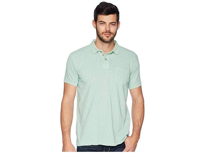 Vintage 1946 Negative Slub Polo (pantina Green) Men's Clothing