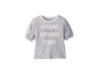 Lucky Brand Kids Aphra Tee (little Kids) (deep Grey Heather) Girl's T Shirt