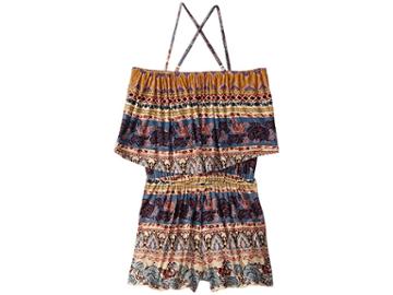 O'neill Kids Zest Romper (big Kids) (multicolored) Girl's Shorts