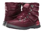 The North Face Thermoball Lace Ii (shiny Deep Garnet Red/calypso Coral (past Season)) Women's Pull-on Boots