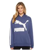 Puma Classics Logo T7 Hoodie (blue Indigo) Women's Sweatshirt