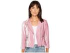 Rebecca Taylor Velvet Moto Jacket (dusty Iris) Women's Coat