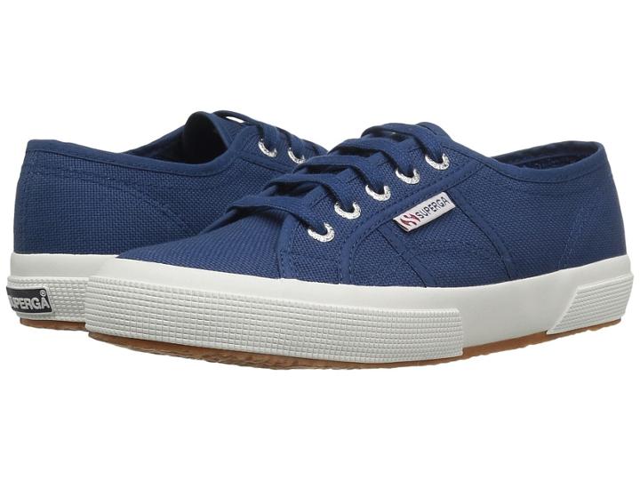 Superga 2750 Cotu Classic Sneaker (blue Mid) Lace Up Casual Shoes