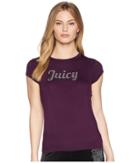 Juicy Couture Juicy Short Sleeve Tee (nightingale) Women's T Shirt