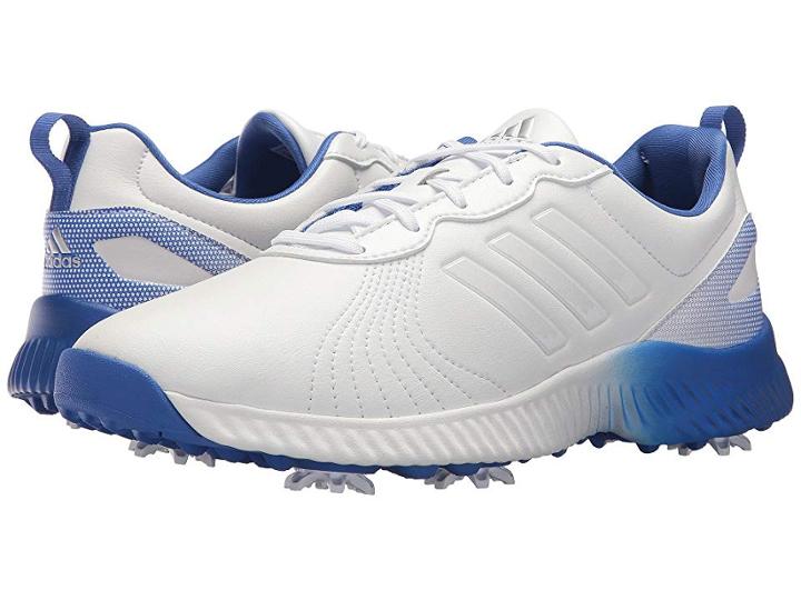 Adidas Golf Response Bounce (footwear White/footwear White/hi-res Blue) Women's Golf Shoes