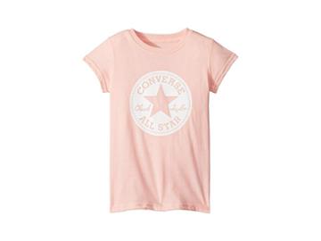 Converse Kids Chuck Taylor Signature Tee (toddler/little Kids) (storm Pink) Girl's T Shirt