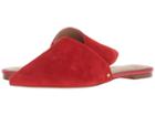 Sam Edelman Rumi (candy Red Kid Suede Leather) Women's Clog/mule Shoes