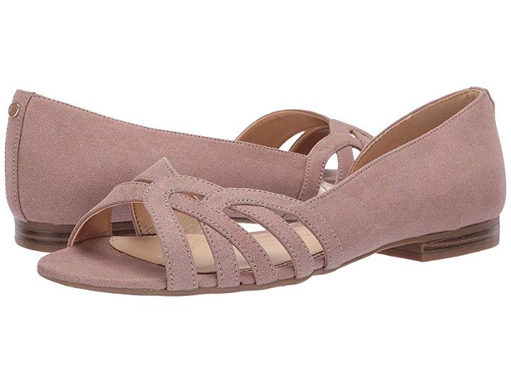 Circus By Sam Edelman Belinda (pink Sand Shimmer Suede) Women's Flat Shoes