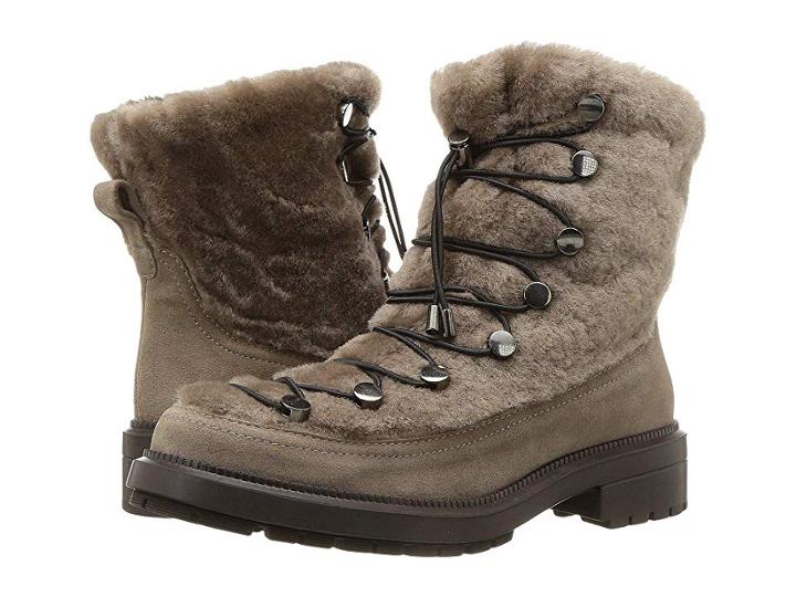 Aquatalia Lorena (taupe Suede/shearling) Women's Shoes