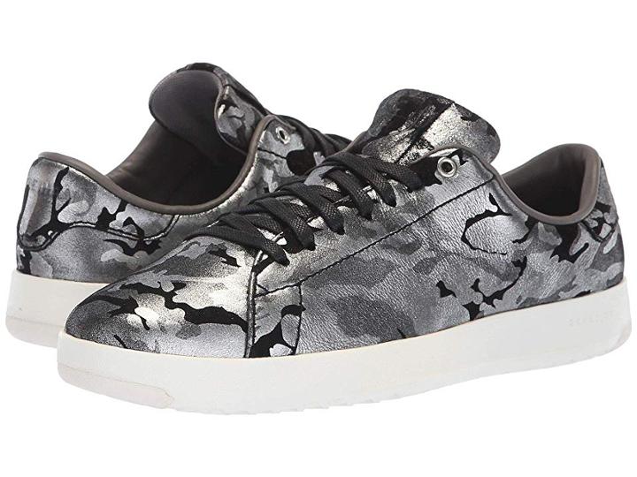 Cole Haan Grandpro Tennis (black Camo/white) Women's Lace Up Casual Shoes