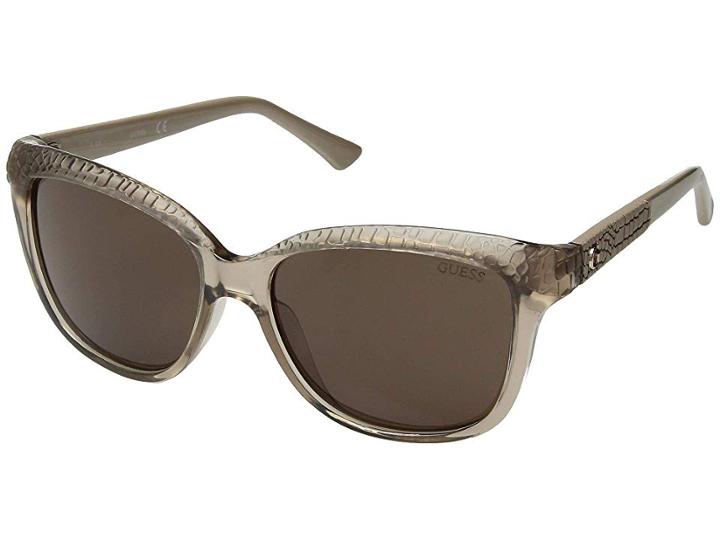 Guess Gu7401 (shiny Beige/brown) Fashion Sunglasses