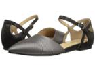 Cl By Laundry Helena (pewter/black Lizard) Women's Dress Flat Shoes