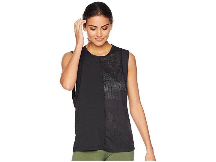 Alala Block Cutaway Tank (black) Women's Sleeveless