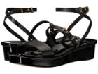 Donna Karan Velda Sandal (black Nappa Leather) Women's Shoes