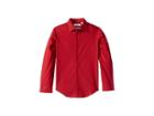Calvin Klein Kids Stretch Dobby Shirt (big Kids) (red) Boy's Clothing