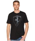 Puma Ferrari Big Shield Tee (puma Black) Men's T Shirt