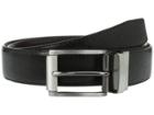 Steve Madden 35mm Perforated Dress Belt (black/brown) Men's Belts