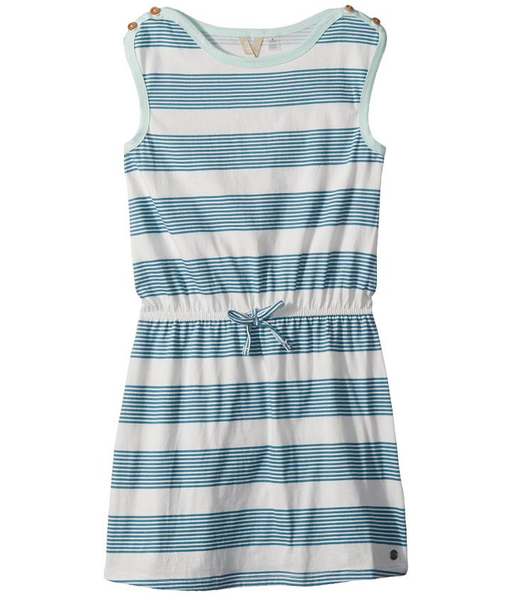 Roxy Kids My Love Flies Rg Dress (big Kids) (storm Blue Mini Docker Stripe) Girl's Dress