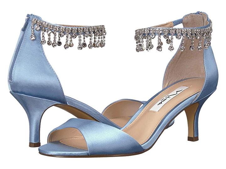 Nina Chianne (light Blue Satin) High Heels
