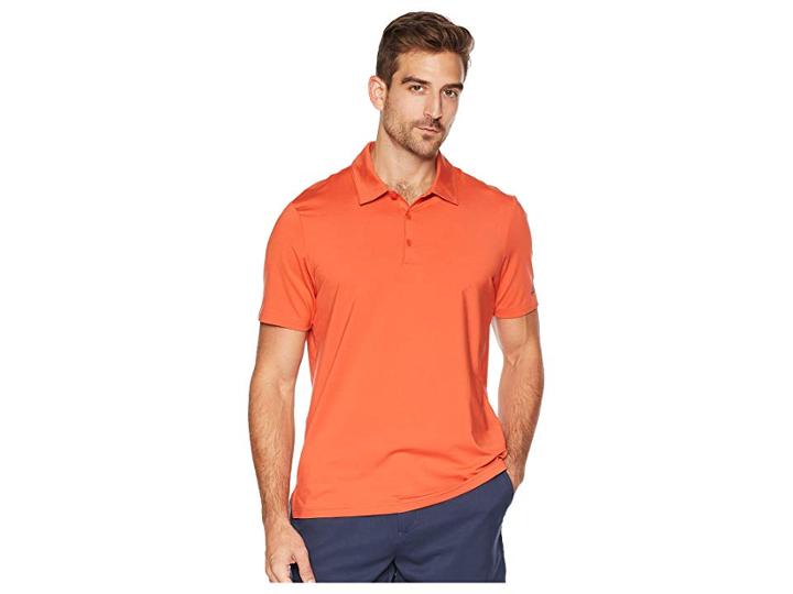 Adidas Golf Ultimate Solid Polo (raw Amber) Men's Clothing