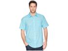 Exofficio Soft Cool Avalon Short Sleeve Shirt (poolside) Men's Short Sleeve Button Up